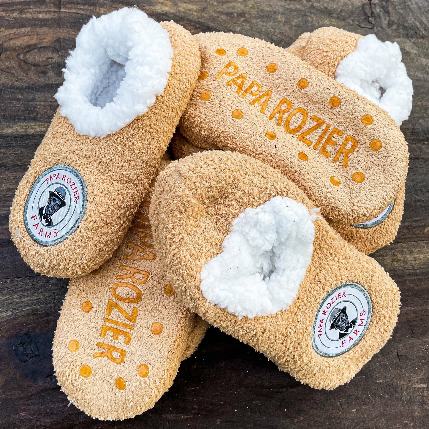 Knitted Fleece Slipper Socks