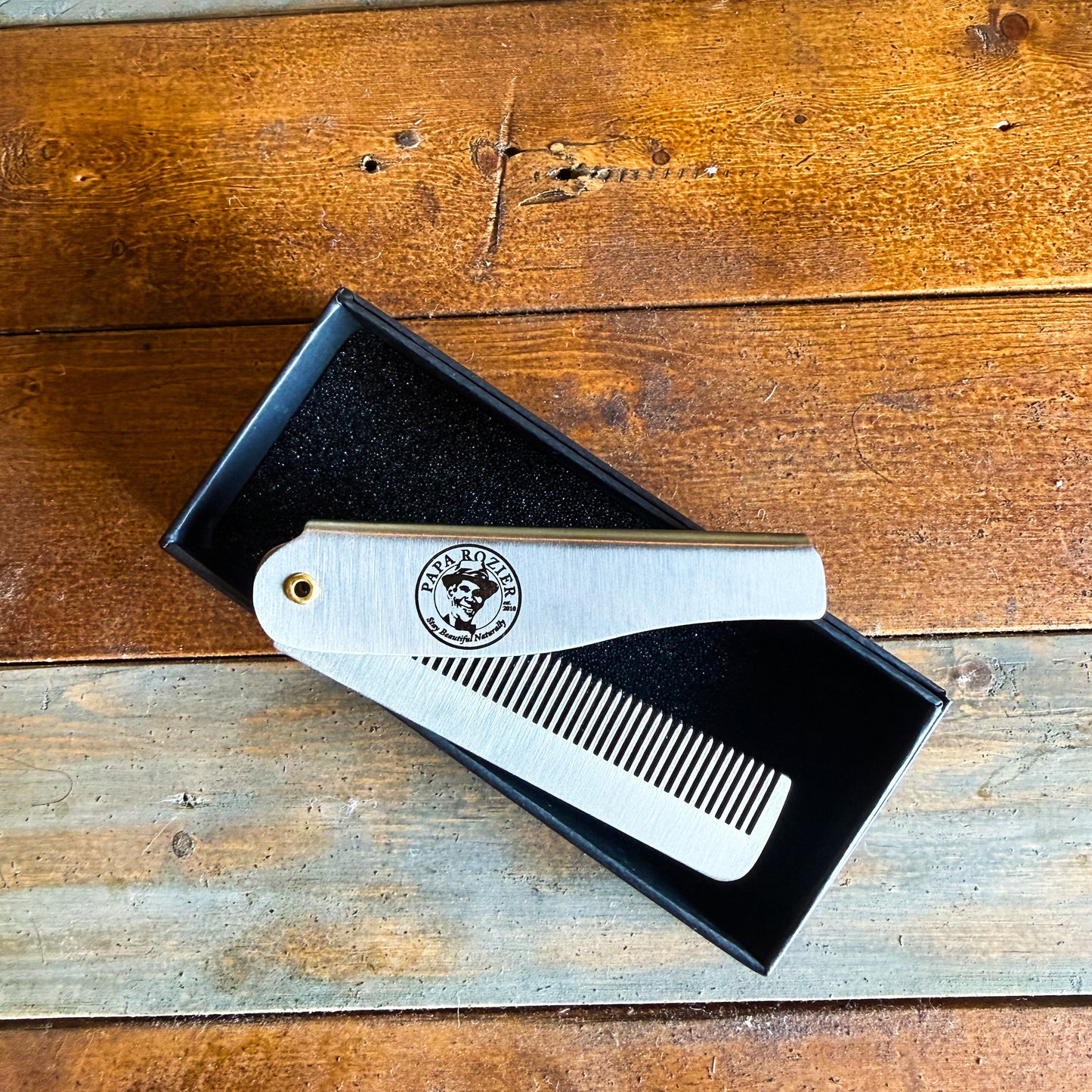 Stainless Steel Folding Mini Comb